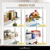 CAPHAUS NSF Commercial Grade Heavy Duty Wire Shelving w/Wheels, Leveling Feet & Liners, Storage Metal Shelf, Garage Shelving Storage, Utility Wire Rack Storage Shelves, w/Liner, 60 x 24 x 76 4-Tier CAPHAUS