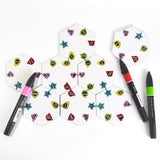 Apostrophe Games Hexagon Board Game Tiles – 20Pcs Large Game Board Pieces – Blank Game Board Chits, Same Size as Settlers of Catan – Create Your Own Custom Tiles Apostrophe Games