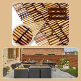 Natural Bamboo Fencing Rolls 2FT 4FT 6FT 8FT 9FT 16.4FT Decorative Bamboo Fence Screen Curtain Balcony Fence Bamboo Screen Fencing for Outdoor Backyard Patio（Brown） WoodArtSupply