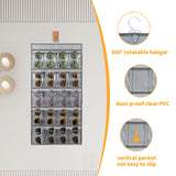 TEMUORG 2 Pcs Sunglasses Organizer Storage Sunglass Holder for Wall Hanging Eyeglass Organizer for Multiple Glasses (GRAY) TEMUORG