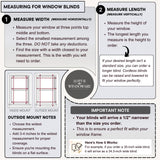 Lotus & Windoware Cordless, 2 Inch Faux Wood Blind, 40" Wide x 48" Long, Window Blinds, Blinds & Shades, Blinds for Indoor Windows, Smooth, Bright White - 40" x 48",Bright White LOTUS & WINDOWARE