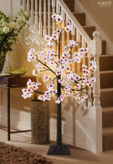 Uieke Cherry Blossom Tree, 6FT 96 Fairy Lights Artificial Lighted Tree for Home Inside Outdoor Spring Wedding Party Festival Decor, Warm White Uieke