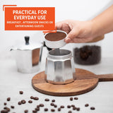 Imusa USA Aluminum Stovetop 6-cup Espresso Maker (B120-43V), Silver Imusa