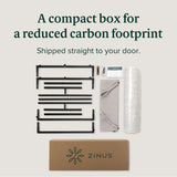 ZINUS Aidan Sling Accent Chair, Metal Framed Armchair with Shredded Foam Cushioning, Oatmeal Zinus