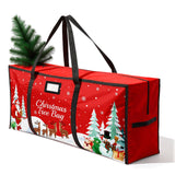 Christmas Tree Storage Bag, Fits Up 7.5 Ft Christmas Tree Durable 600D Oxford Holiday Storage Container with Wide Opening Dual Zippers (Reindeer) Stadupimry
