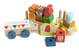KIDS PREFERRED World of Eric Carle The Very Hungry Caterpillar Wooden Train Set, 15 Pieces KIDS PREFERRED