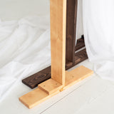 Wooden Arch for Wedding Boho Décor - Rustic Wedding Arbor Decor Ceremony Geometric Arches - Anniversary Natural Wood Backdrop Stand Sets Arched Frame Decoration (Triangle) Enjoy The Wood