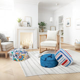 UPWELL Waterproof Inflatable Outdoor Ottoman Pouf,Portable Patio Footrest, Durable & Stylish, Perfect for Garden, Pool, Camping & Home Use - D20 xH9（LeisureLift） UPWELL