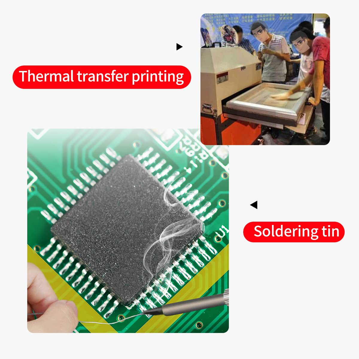 MYJOR Heat Tape for Sublimation, 4 Rolls 12mm X 33m, Heat Transfer Tape for DIY T-Shirt, Heat Resistant Insulating Sublimation Kapton Tape, No Residue. (Professional Grade) MYJOR