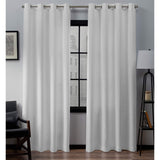 Exclusive Home Curtains Loha Linen Window Curtain Panel Pair, 54" x 108", Winter White Exclusive Home