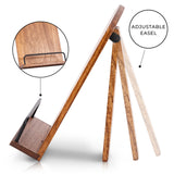 Beautiful Cookbook Stand for Your Kitchen Counter - Solid Wood Stand Easily Keeps Cook or Recipe Books Open for Convenient Cooking - Perfectly Fits Your iPad/Tablet and Enhances Any Kitchen Decor ZICOTO