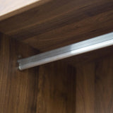 Bedroom Armoire Wardrobe Closet with Drawers Open Shelves for Clothes,Wood Wardrobe with Sliding Door High Hanging Rod (Walnut) Gagihoom