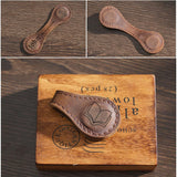 Personalized Magnetic Leather Bookmarks for Reading Women,Custom Magnet Book Mark Clips with Initial Gifts for Readers Men Book Lovers Classmate (Leather Magnetic Bookmark) WoodArtSupply