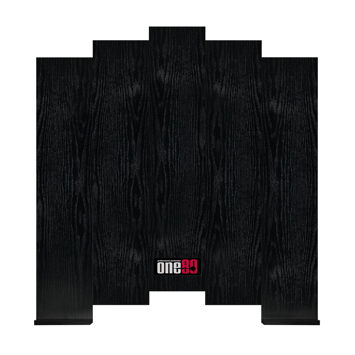 ONE80 Knock-down Dartboard Backboard for A Large Area of Wall Protection Free Combination for Various Set-up Options Wooden Backboard with Black Veins Mounting Kits and Instructions Included Dartboard ONE80