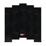 ONE80 Knock-down Dartboard Backboard for A Large Area of Wall Protection Free Combination for Various Set-up Options Wooden Backboard with Black Veins Mounting Kits and Instructions Included Dartboard ONE80