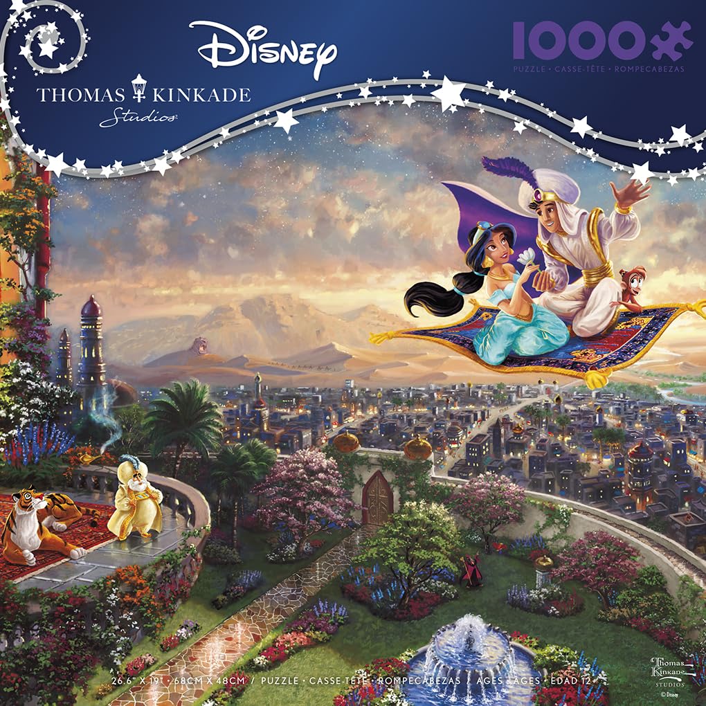 Ceaco - Disney - Thomas Kinkade - Aladdin - 1000 Piece Jigsaw Puzzle