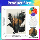 xcemhil Eagle Paint by Numbers Kit for Adults, Eagle Painting by Numbers, Adult Paint by Number Kits Suitable for Gifts and Interior Decor 16x20 Inch xcemhil