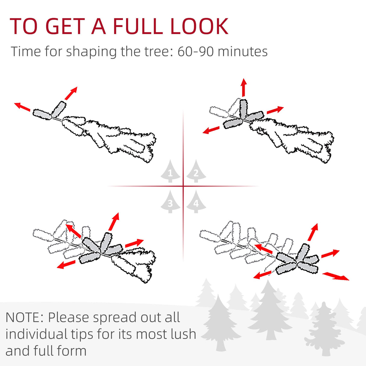 HOMCOM 9ft Nordic Pine Artificial Christmas Tree with 1939 Snow Flocked Tips, Foldable Metal Stand, Easy Assembly, Hinged Xmas Tree for Home Office Holiday HOMCOM