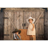 Baocicco 10x7ft Rustic Brown Barn Door Backdrops for Photoshoot Old Wooden Door Western Cowboy Farmhouse Photography Background Cowboy Birthday Baby Shower Wedding Ceremony Vinyl Video Background Baocicco