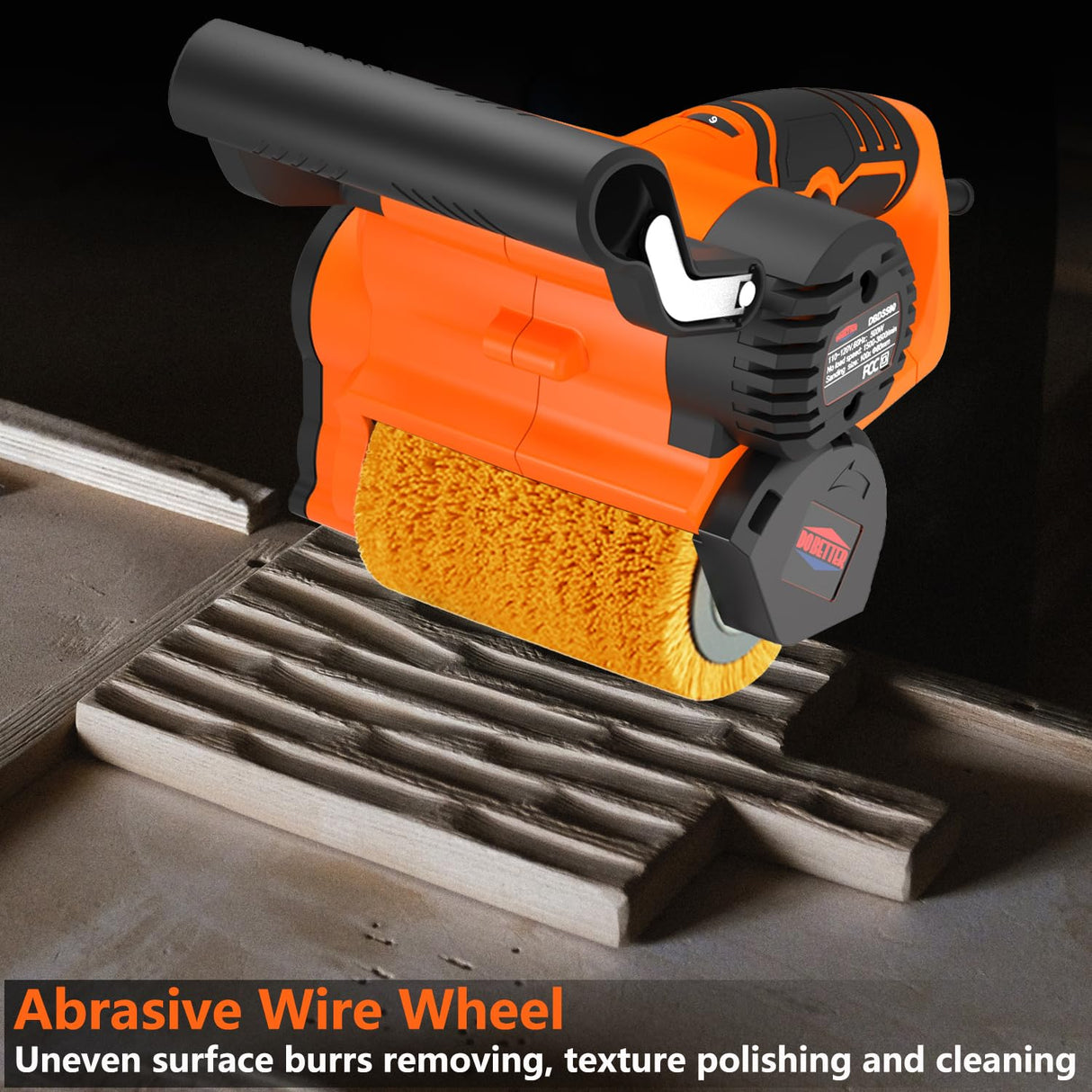 Dobetter Surface Conditioning Tool, Drum Sander for Woodworking, Burnishing Polishing Machine, Paint Stripper Remover, Variable Speed Tool with Tool Bag- DBDS50O Dobetter