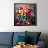 CEOVR Flower Diamond Art Kits for Adults, 5D Full Drill Diamond Painting Dots DIY Gem Art, Adult Crafts Kits Arts and Crafts, Wall Decor for Home Office 12x12in CEOVR
