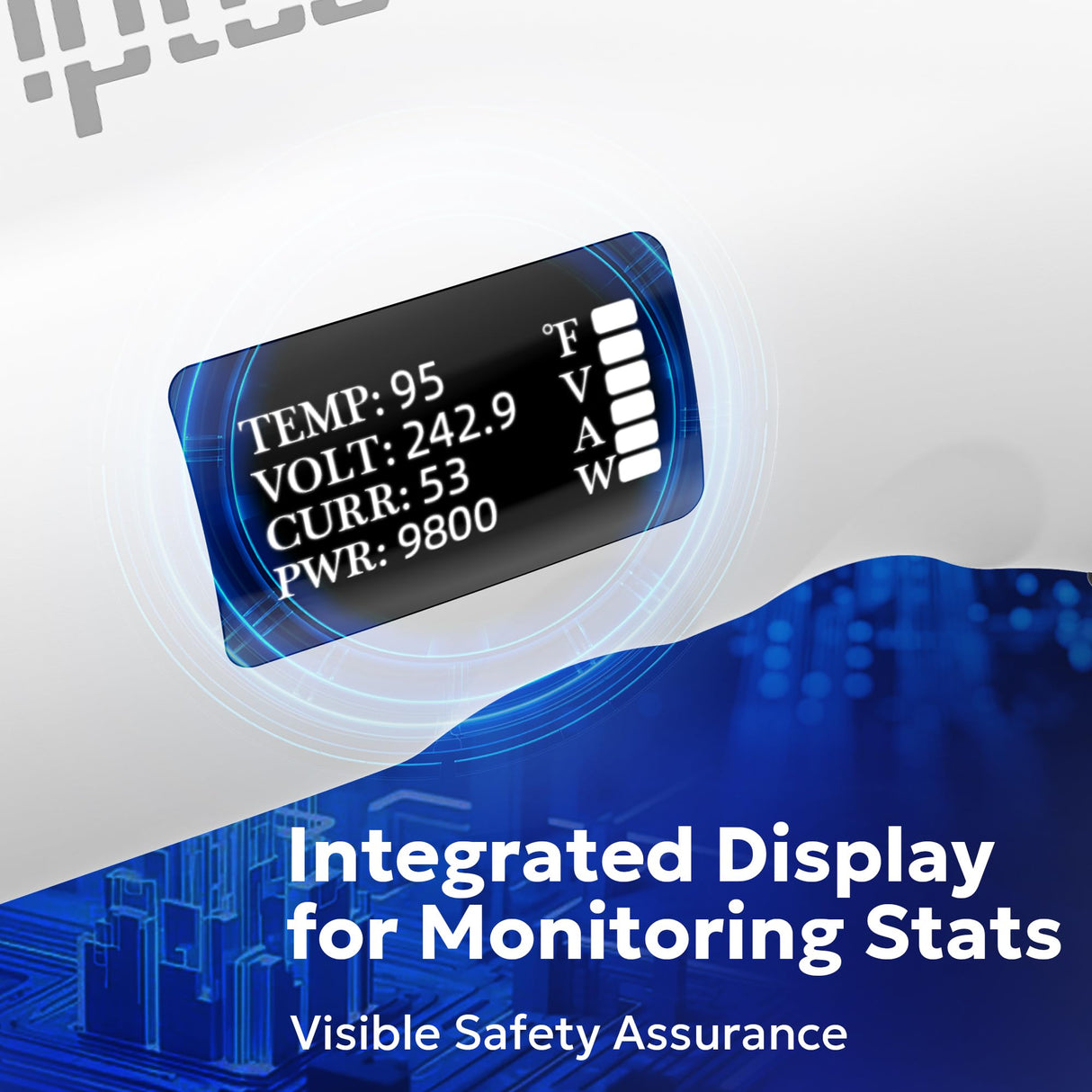 VIPTOO for Tesla to J1772 Adapter with Screen Display [Only to J1772], 60Amp 250V Converter with Press-Lock, Compatible with Tesla Charger&High-Power Connectors, Destination/Mobile Chargers VIPTOO