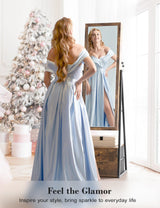 Nicetree Jewelry Cabinet Armoire with 2 Drawers, Lockable Standing Jewelry Mirror Cabinet, Full Length Mirror with Jewelry Storage, Rustic Brown Nicetree