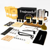 Fragranthetic Luxury Candle Making Kit for Adults | DIY Soy Candle Making Kit with Glass Jars, Wood Candle Wicks, Cotton Wicks & Candle Accessory Set Fragranthetic