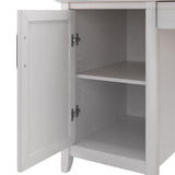 Bush Furniture Key West Computer Desk with Storage | Farmhouse PC Table for Home Office in Pure White Oak | 54W x 24D Bush Business Furniture