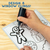 Made By Me Create Your Own Holiday Window Art by Horizon Group USA, Make 20 Projects, Includes Winter-Themed Suncatcher Frames & Window Clings, Glitter Paint, Paint Tubes, Suction Cups & Cording Made By Me