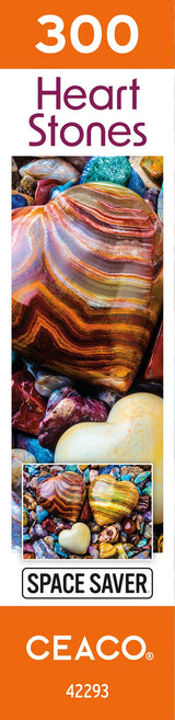 Ceaco – Heart Stones - 300 Piece Jigsaw Space Saver Puzzle – Puzzles for Smaller Spaces and Surfaces Ceaco