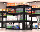 skillmaid 4 Tier Garage Shelving Heavy Duty Wire Storage Shelves Adjustable Industrial Metal Shelving Unit Utility Shelf for Garage, Warehouse, Basement,Pantry,Commercial, 40" W x 20" D x 59" H 4Pack skillmaid