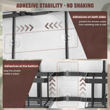 REINHARDT Adjustable Shower Caddy Hanging Rustproof Shower Caddy for Handheld Showerheads, Shower Organizer with Hooks Soap Holder Toothbrush Holder, Anti-Swing Shower Rack Bathroom Accessories, Black REINHARDT