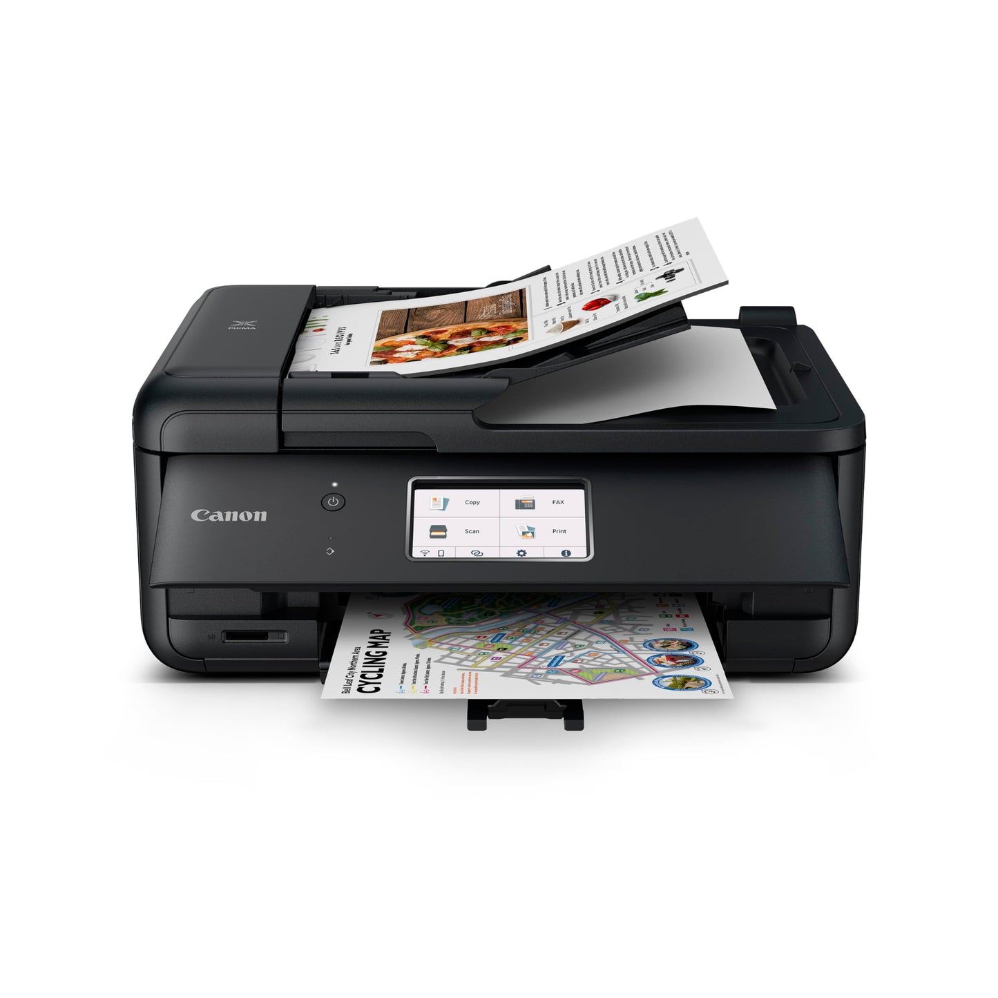 Canon PIXMA TR8620a - All-in-One Printer Home Office|Copier|Scanner|Fax|Auto Document Feeder | Photo, Document | Airprint (R), Android, Black, Works with Alexa