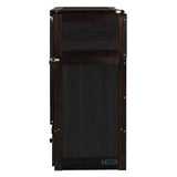 Merax Murphy Bed Cabinet Full Size with Storage Drawers, Chest Cube Bed for Guest Room, Built-in Sockets & USB Ports, for Home Office or Small Bedroom, Espresso Merax