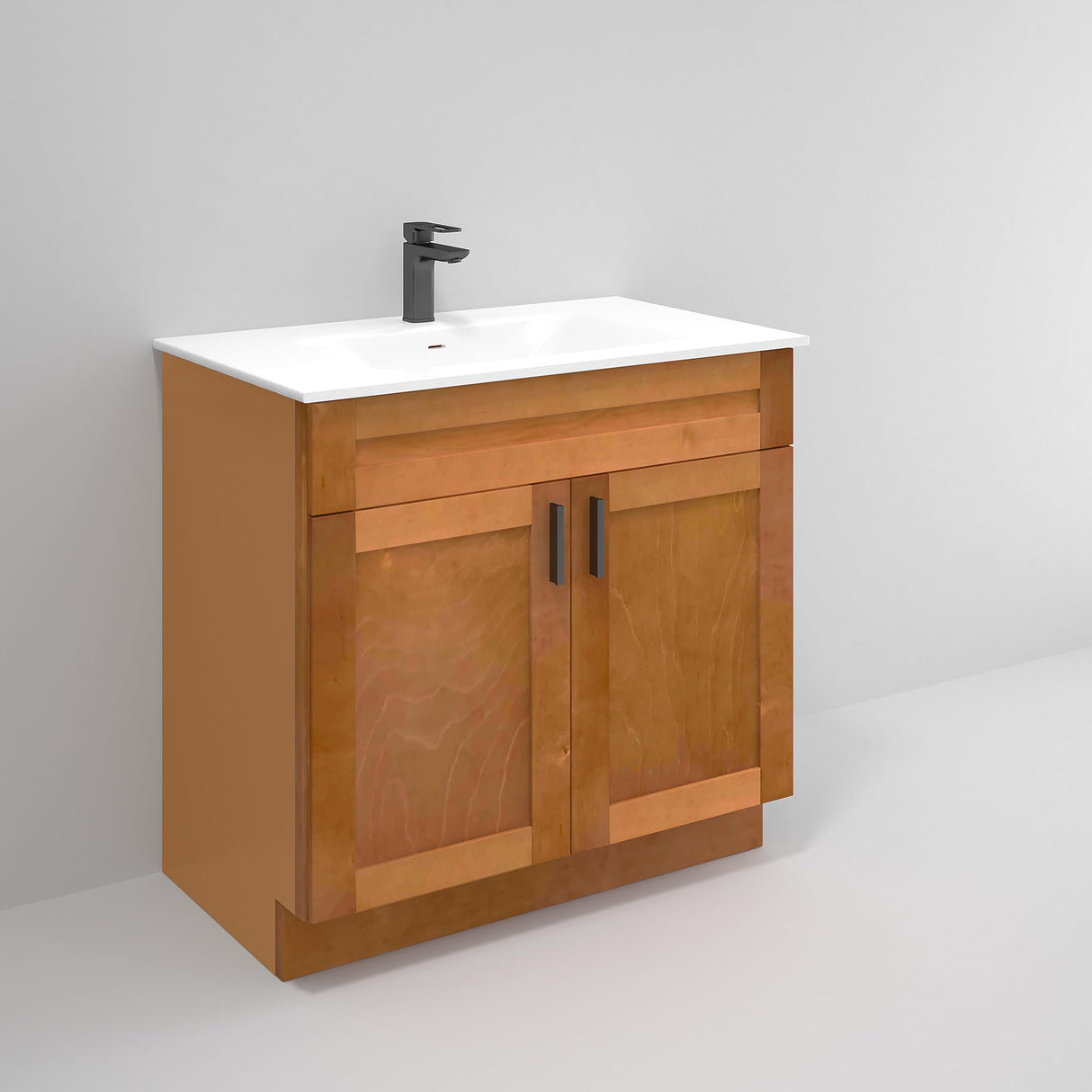 Bathroom Vanity Sink Base Ready-to-Assemble Bathroom Cabinet 24"/30'/36" Width (Vanity Base in Maple Shaker, 36 inch) Vanity Atelier