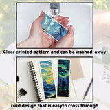 ACRNIGHEET 6PCS Cross Stitch Bookmark Kit for Adult Beginners Landscape Cross Stitch Kits DIY Crossstitch Kits Adult Stamped Bookmark Embroidery Bookmarks Kit with Instructions 8''x2.4'' 11CT ACRNIGHEET
