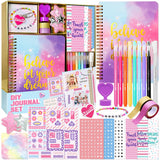 Nollh DIY Journal Kit for Girls - DIY Journal Set for Tween & Teen Girls, Stationery Set, Scrapbook & Diary Supplies Set, Journaling Art Crafts Kit, Ideal Gifts for 8 9 10 11 12 13 14 Year Old Girl Nollh