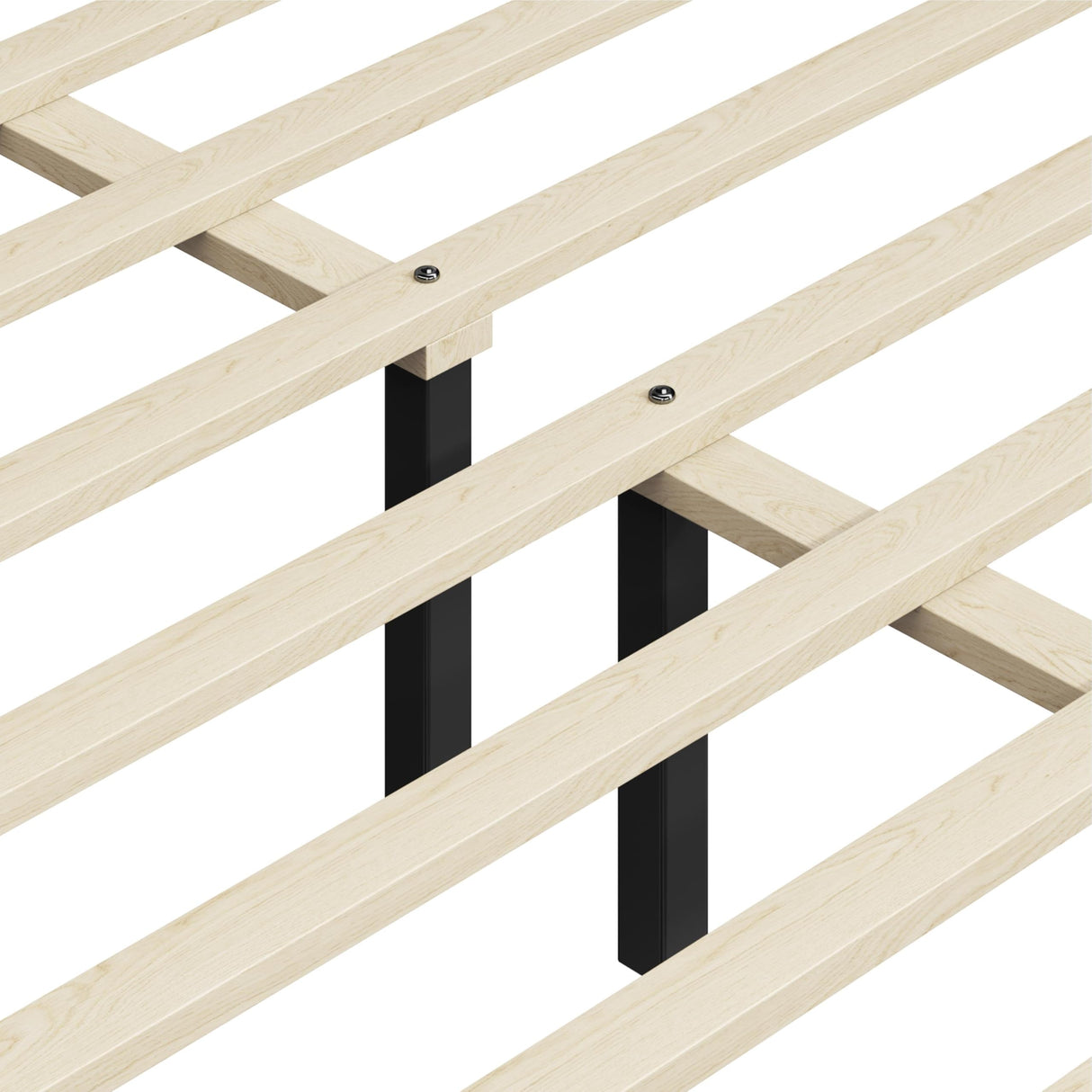 Yaheetech Full Bed Frame Upholstered Platform Bed with Fabric Headboard, Wing Edge Design/Non-Slip and Noise-Free/Wooden Slats Support/No Box Spring Needed/Easy Assembly, Beige Full Bed Yaheetech