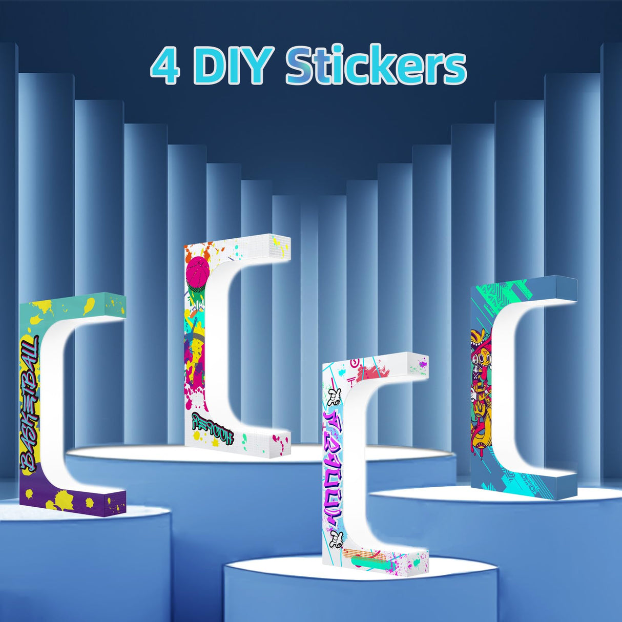 Levitating Sneaker Display, Magnetic Floating Shoe Display Stand with 360° Auto Rotation & LED Light, Levitation Sneaker Holder Rack for Shoes Collector/Advertising Exhibition/Home Decoration, Black WHDPETS