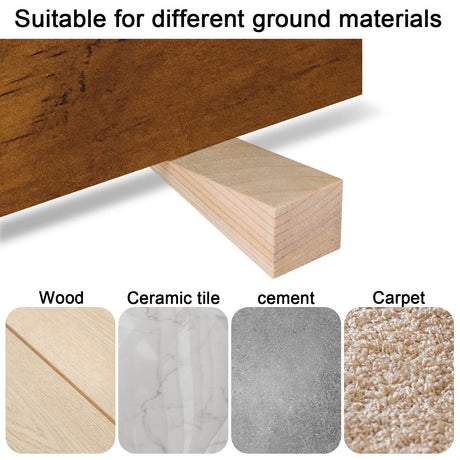 Small Wooden Door Stop Stopper Wedge, 4 Pack Soild Wood Non-Slip Doorstop Wedge with Sturdy and Durable, Security Door Stopper Fit for Bottom of Door On Tile, Concrete, Carpet, Wooden Floor (4 Pack) Homakover