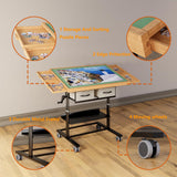 1500 Piece Jigsaw Puzzle Table with Legs,Jigsaw Puzzle Board Portable with 4 Drawers and Cover,35"x26"Adjustable Puzzle Tables for Adults,Gift for Mom OIRBOEUS