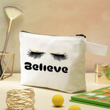 12 Pack Blank Canvas Makeup Bags Bulk DIY Craft Zipper Pencil Pouch Bag Multipurpose Cosmetic Toiletry Pouch Organizer Case for Travel Storage Sublimation, 7.5 x 5.1 x 1.8 Inch Saintrygo