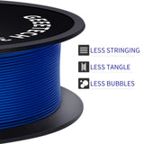 Geeetech PETG Filament 1.75mm, Upgraded High-Toughness 3D Printer Filament - 1 KG (2.2 LBS) Spool, ±0.02mm Accuracy, Neatly Wound Durable, Non-Clogging & Non-Stringing, Fits Most FDM Printers (Blue) Geeetech