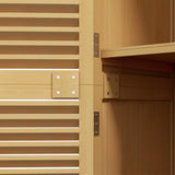 Outsunny 5' x 3' Wooden Outdoor Storage Cabinet, Garden Sheds & Outdoor Storage with Asphalt Roof & 2 Large Wood Doors with Lock, Yellow Outsunny