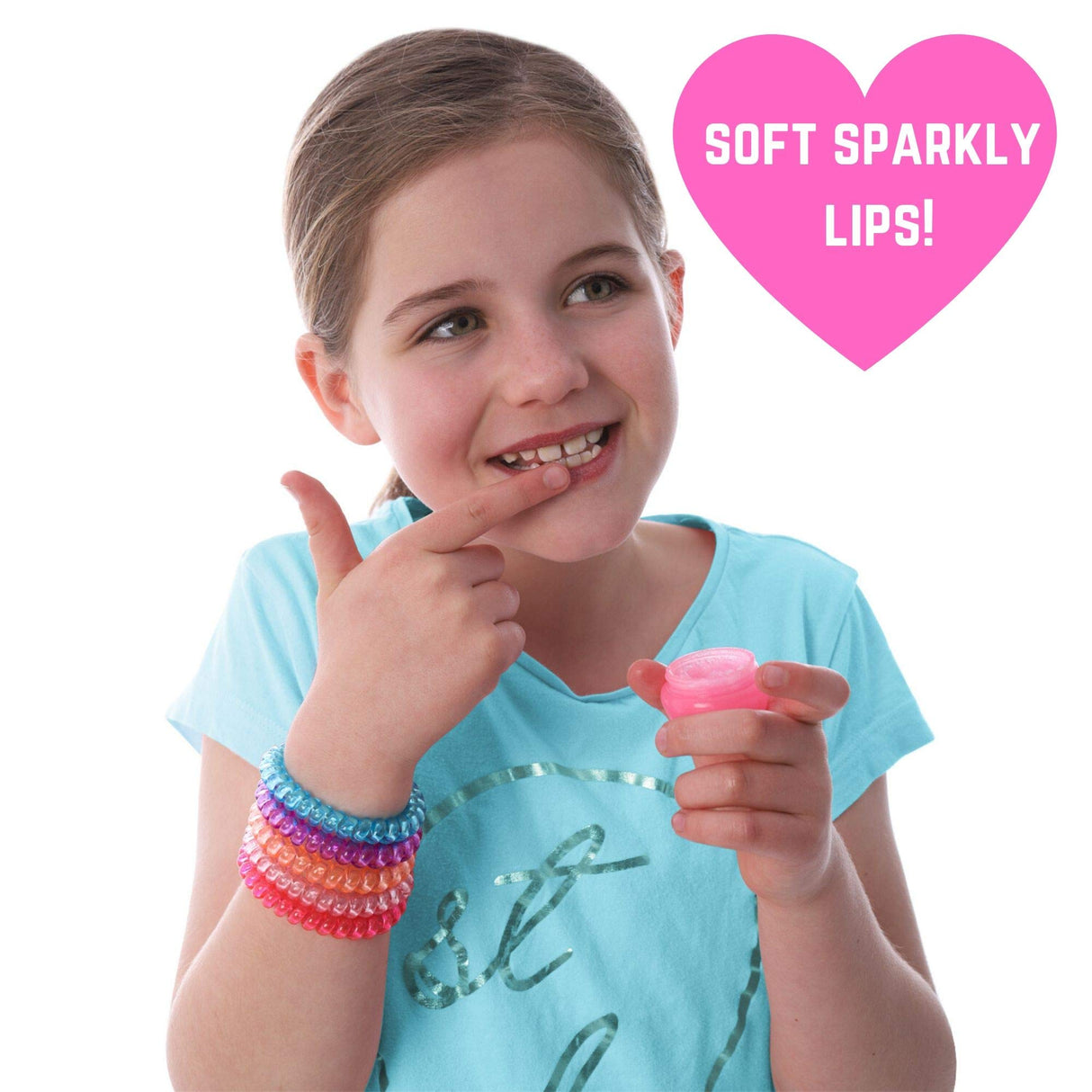 GirlZone Lip Balm Making Kit, 25-Piece Makeup and Lip Gloss Set with Glitters, Stickers & More, Fabulous Girls Toys Age 8 & Great Gift Idea for Kids GirlZone