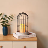 PHOSPHOR Rustic Farmhouse Decor Lantern Set of 2 Modern Farmhouse Decorative Indoor for Kitchen Fireplace Centerpiece Table Dinning Living Room PHOSPHOR