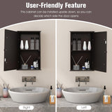 LOKO Bathroom Medicine Cabinet with Mirror, Wall Mounted Storage Cabinet with Single Mirrored Door and Adjustable Shelf for Bathroom, Living Room or Entryway, 13.5 x 6 x 21 inches (Brown) LOKO