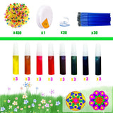 30 Sets Suncatcher Kit Mandala Suncatchers Window Art Paint Sun Catcher DIY Craft Kits Flower Suncatcher Kit for Summer Decoration Classroom Home Activity Art Project Birthday Party Favors AUEKIV