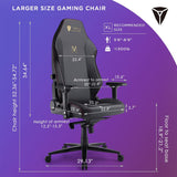 Noblerocker Gaming Chair Ergonomic PC Game Chair- Lumbar Support Headrest 4D Armrests Computer Chair, Big and Tall Comfortable Large Noblerocker